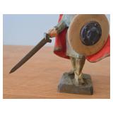 Vintage 6' Viking Warrior theme Hand carved Wood Figurine by Henning Engelsen (Norway)