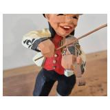 8' Violinist theme Hand carved Wood Figurine by Henning (Norway)