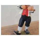 8' Violinist theme Hand carved Wood Figurine by Henning (Norway)