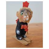 Vintage 7 1/4' Norwegian Troll theme Hand carved Wood Figurine (Signed) by Henning (Norway)