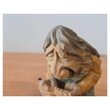 Vintage 6' Norwegian Troll theme Hand carved Wood Figurine by MLH (on bottom) (Signed) by Henning (Norway) / Folk Art style