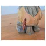 Vintage 6' Norwegian Troll theme Hand carved Wood Figurine by MLH (on bottom) (Signed) by Henning (Norway) / Folk Art style