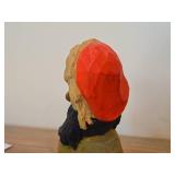 Vintage 7 1/2' Peasant Woman with Tea Kettle Troll theme Hand carved Wood Figurine by Henning Engelsen (Norway)