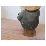 Vintage Musician Troll theme Hand carved Wood Figurine by Henning (Norway)