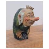 Vintage 6' Troll King theme Hand carved Wood Figurine by Henning Engelsen (Norway)