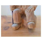 Vintage 5 1/2' Troll theme Hand carved Wood Figurine / Scandinavian Folk Art style