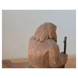 Vintage 5 1/2' Troll theme Hand carved Wood Figurine / Scandinavian Folk Art style