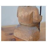 Vintage 5 1/2' Troll theme Hand carved Wood Figurine / Scandinavian Folk Art style
