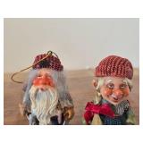 Lot of (2) Den Norske Fjosnissen 3 1/4' Traditional Norwegian Gnome theme Collectible Figurines