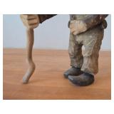 Vintage 9' Troll theme Hand carved Wood Figurine (Signed) by Asbjorn Raanaa / Norwegian Folk Art style