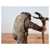 Vintage 9' Troll theme Hand carved Wood Figurine (Signed) by Asbjorn Raanaa / Norwegian Folk Art style
