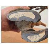 Vintage 9' Troll theme Hand carved Wood Figurine (Signed) by Asbjorn Raanaa / Norwegian Folk Art style