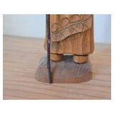Lot of (2) Vintage 7' Hand carved Wood Figurines