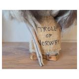 12' Troll of Norway theme Handmade with Real Fur Figurine