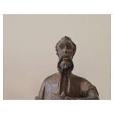 Vintage 14' Don Quixote theme Hand carved Wood Figurine by Ouro Artesania (Spain)