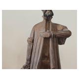 Vintage 14' Don Quixote theme Hand carved Wood Figurine by Ouro Artesania (Spain)