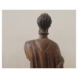 Vintage 14' Don Quixote theme Hand carved Wood Figurine by Ouro Artesania (Spain)