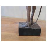 Vintage 14' Don Quixote theme Hand carved Wood Figurine by Ouro Artesania (Spain)