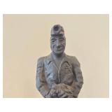 8 1/4' Coal Miner theme Hand carved Hand painted Wood Collectible Figurine