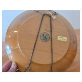 Vintage 10' Traditional Folk Song KjerringaMed Staven - The Old Woman with the Staff theme Wood Decorative Plate (Norway)