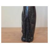 8 1/2' Cat theme Hand carved Kissi Soapstone Figurine