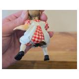 Lot of (2) Shelf Sitter Figurines by Candy Design (Norway) - Young Girl Reading a Book Made of Resin, Girl on a Shelf - Made by Carl Larson