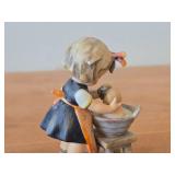 Vintage 5' Goebel Hummel Doll Bath Figurine #319 Hand painted in Germany