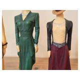 Lot of (3) Figurines - by Stacy Bums The Latest Thing Collection - titled  Afternoon Stroll, Fabulous Folds, Contemporary Grace