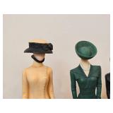 Lot of (3) Figurines - by Stacy Bums The Latest Thing Collection - titled  Afternoon Stroll, Fabulous Folds, Contemporary Grace