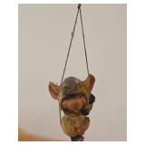 Vintage 4' Hanging Troll theme Hand carved Wood Figurine by Henning (Norway)
