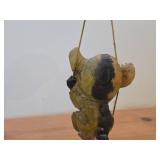 Vintage 4' Hanging Troll theme Hand carved Wood Figurine by Henning (Norway)
