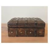 Vintage Treasure Chest theme Wooden Coin Storage Box