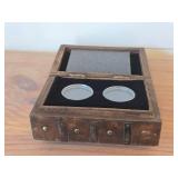 Vintage Treasure Chest theme Wooden Coin Storage Box