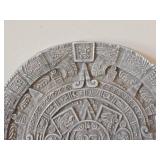 11 1/2' Decorative Reproduction of Aztec Calendar Stone AKA Stone of the Sun - Ceramic Wall Plaque