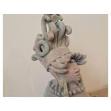 Mayan Aztec Terra-cotta / Clay Statue (Made in Mexico)