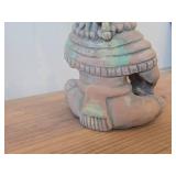 Mayan Aztec Terra-cotta / Clay Statue (Made in Mexico)