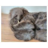 Lot of (2) Plush Toys - Kitten, Woolly Mammoth with Leather Ears and Tusks