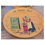 Lot of (6) Vintage 6' Norwegian Collectible Decorative Plates Featuring Traditional Folk Art (Norway)
