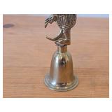 Vintage 6 1/2' Brass Bell Featuring Hindu Monkey God Hanuman