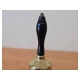 Vintage 9' Brass Hand Bell with Black Wooden Handle