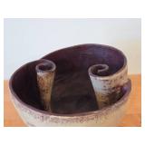 The Alcatraz Bowl by Hector Montero - Hand-Formed Ceramic Sculpture Bowl (Made In Mexico)