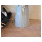 Enchanted Forest 15' Pastel Tabletop Gnome (Metal) + 22' Handmade Decorative Fairy Doll / Ballerina (Cloth)
