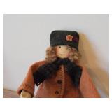 10' Handcrafted Authentic Collectible Doll #9 Karin Pedersen by Doll Maker Marcia Almquist (orig tag for authenticity)