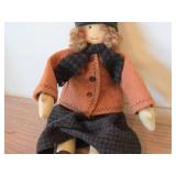 10' Handcrafted Authentic Collectible Doll #9 Karin Pedersen by Doll Maker Marcia Almquist (orig tag for authenticity)