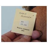 10' Handcrafted Authentic Collectible Doll #9 Karin Pedersen by Doll Maker Marcia Almquist (orig tag for authenticity)