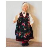 Vintage 10' 1950's Vare Merke Norwegian Cloth Doll by Ronnaug Petterssen