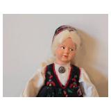 Vintage 10' 1950's Vare Merke Norwegian Cloth Doll by Ronnaug Petterssen