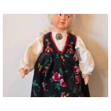 Vintage 10' 1950's Vare Merke Norwegian Cloth Doll by Ronnaug Petterssen