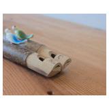 Lot of (2) Valle German Black Forest Bird Whistle - Hand carved from Linden Wood