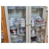 Wood / Glass-Door Lighted Curio Cabinet 3-Glass Shelf 35 1/2' wide x 16' deep x 70 1/2' tall